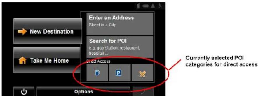 NAVIGON 7200T - Selecting a Direct Access POI - 3