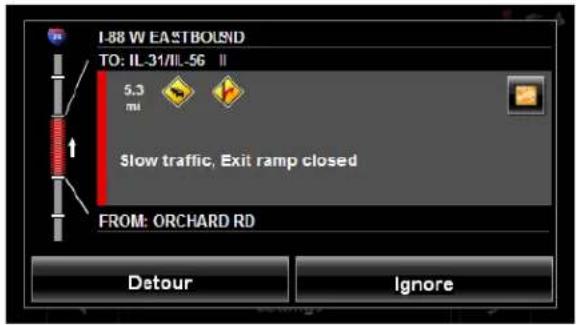 NAVIGON 7200T - Requesting a route recalculation - 2
