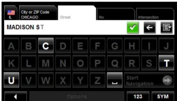 NAVIGON 7200T - Enter the city name or Postal code, then tap - 3