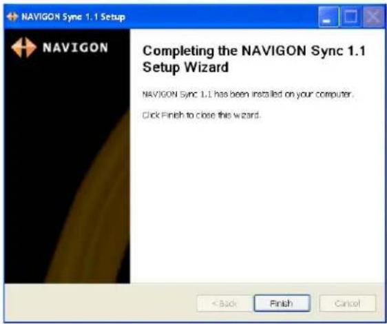 NAVIGON 7200T - Download and Install the NAVIGON Sync Software - 6