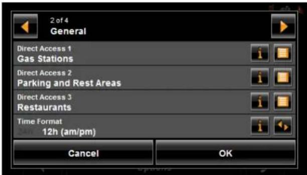 NAVIGON 7200T - Specify Direct Access POI categories - 1