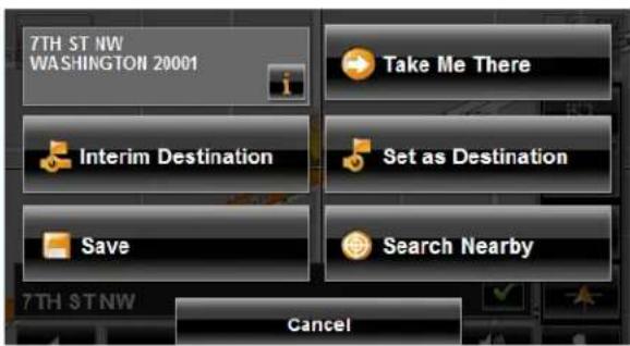 NAVIGON 7200T - Operating in Destination Search mode - 2
