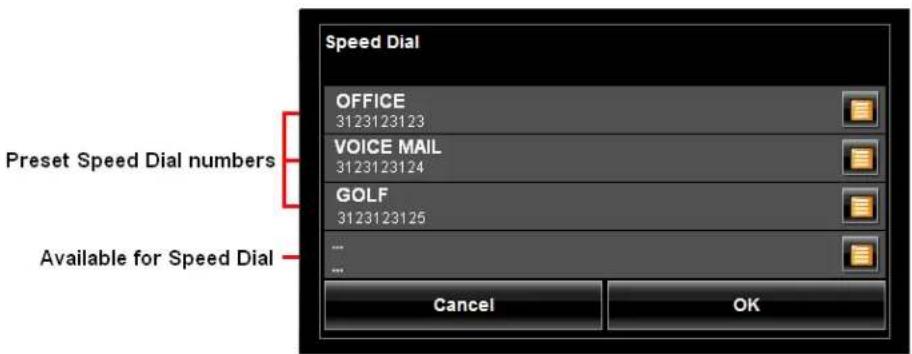 NAVIGON 7200T - Tap Settings > Speed Dial. - 1