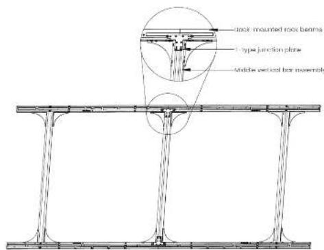 stack mounted rocs barms type junction plane middle vertical for assembly