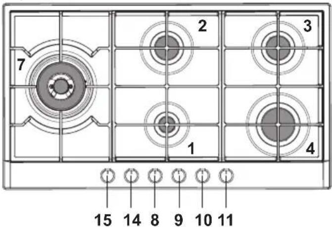 Witt WGH604BG - GASBRÄNNARE - 6