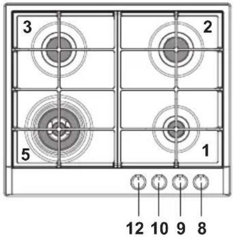 Witt WGH604BG - GASBRÄNNARE - 1
