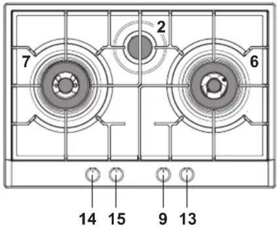 Witt WGH604BG - GASBRÄNNARE - 3