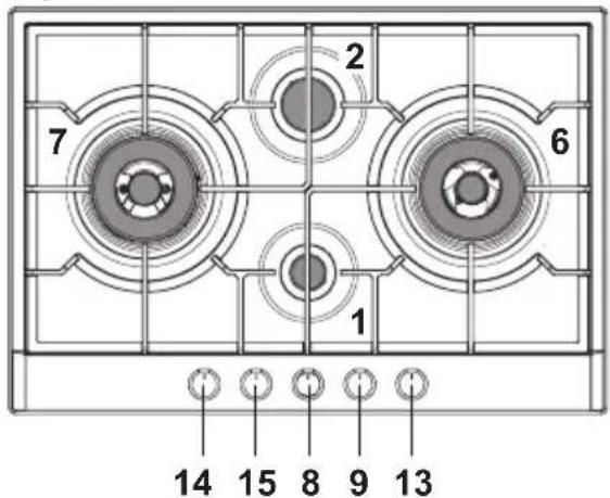 Witt WGH604BG - GASBRÄNNARE - 5