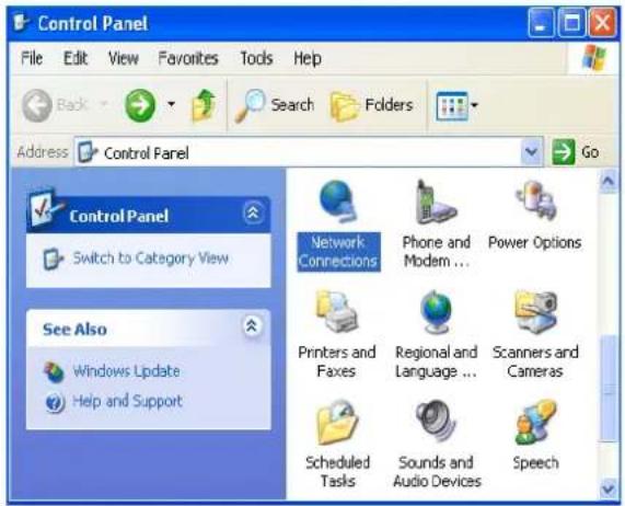 Control Panel File Edit View Favorites Tools Help Back Search Folders Address Control Panel Go ControlPanel Switch to Category View See Also Windows Update Help and Support Network Connections Phone and Modem ... Power Options Printers and Faxes Regional and Language ... Scanners and Cameras Scheduled Tasks Sounds and Audio Devices Speech