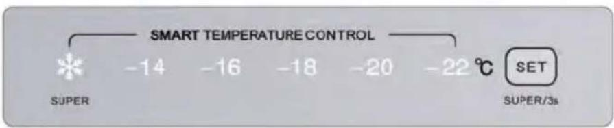 Euro Appliances EF204VFSS - Temperature and mode setting - 1
