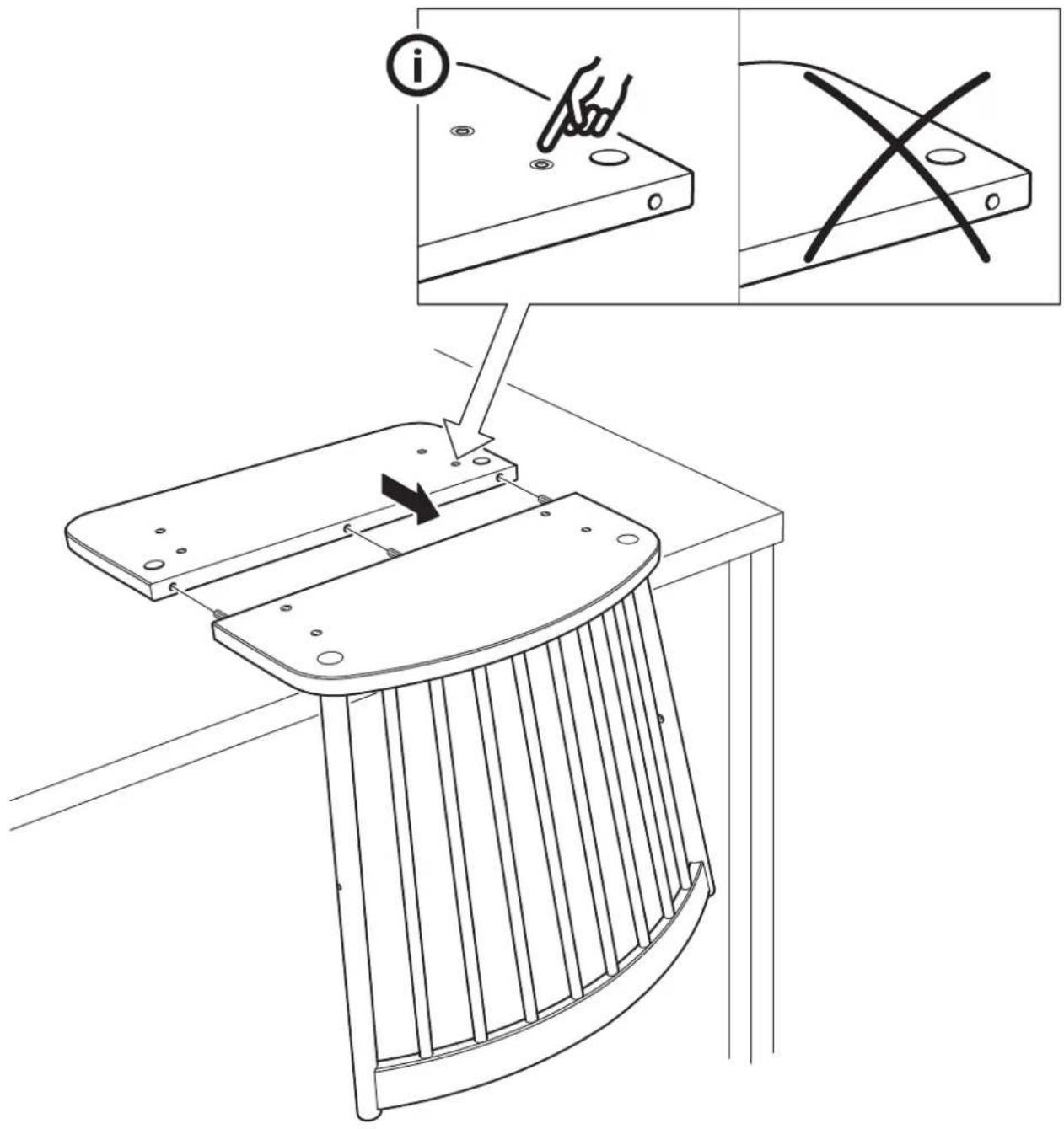 Technical diagram showing a mechanical assembly with labeled components and a magnified view of the component being inserted.