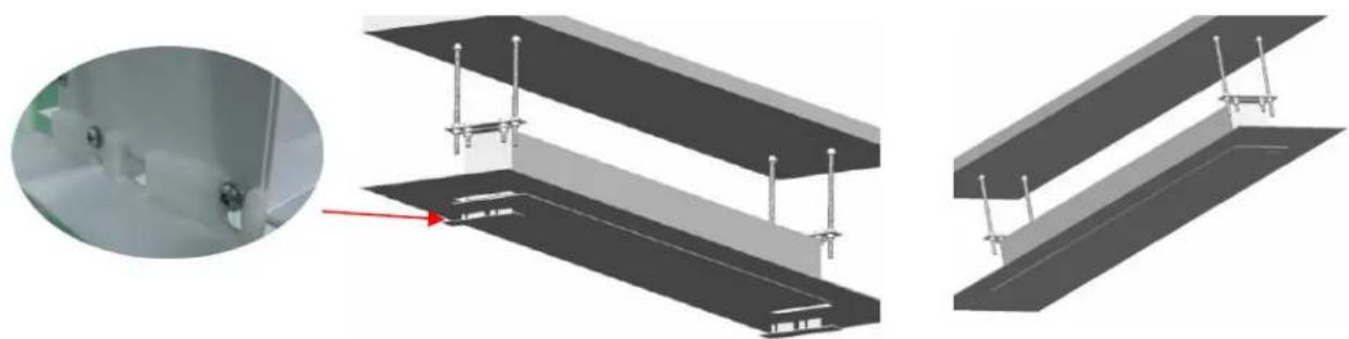 Elite ProAV Evanesce Tab-Tension - Below ceiling installation instructions - 7