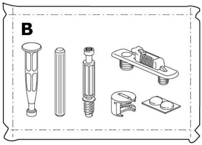 Technical line drawing of mechanical components including screw, spring, and housing (no text or symbols)