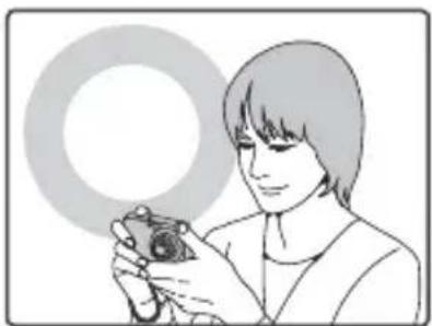 FUJIFILM FinePix AV210 - カメラを構えます。 - 1
