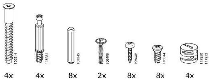 100214 4x 118331 101345 8x 2x 100408 8x 109249 8x 100344 4x 119250 119252