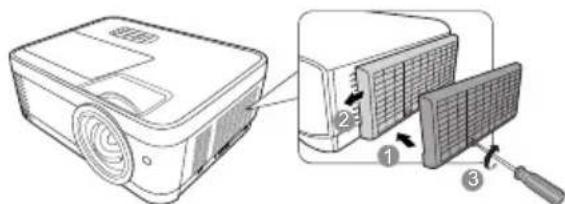 VIEWSONIC TB4836 - 安装滤尘器 - 1