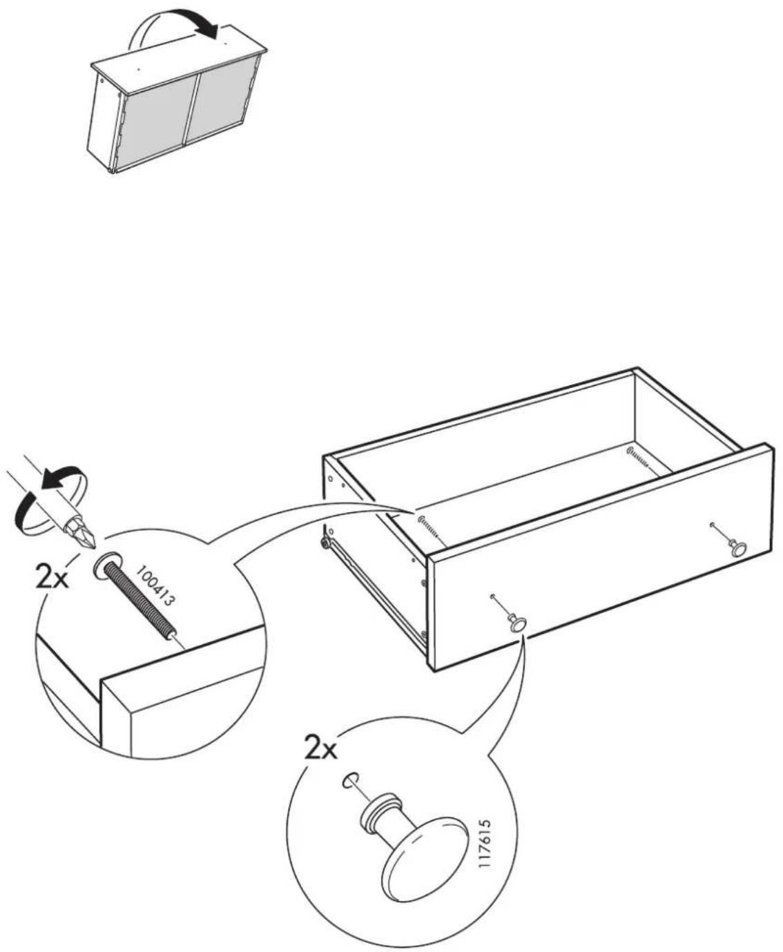 Technical diagram showing a mechanical assembly with labeled parts and 2x magnified views for assembly or inspection.