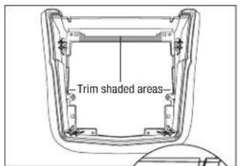 Trim shaded areas