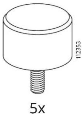 Technical drawing of a cylindrical mechanical component with threaded base and circular top (no text or symbols)
