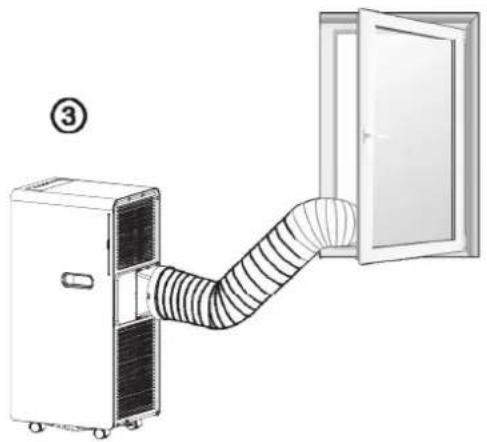 DIMPLEX DCP26EB - EXHAUST HOSE INSTALLATION - 2