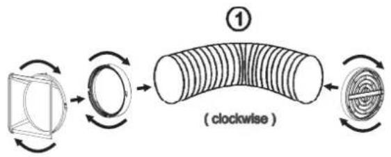DIMPLEX DCP26EB - EXHAUST HOSE INSTALLATION - 1