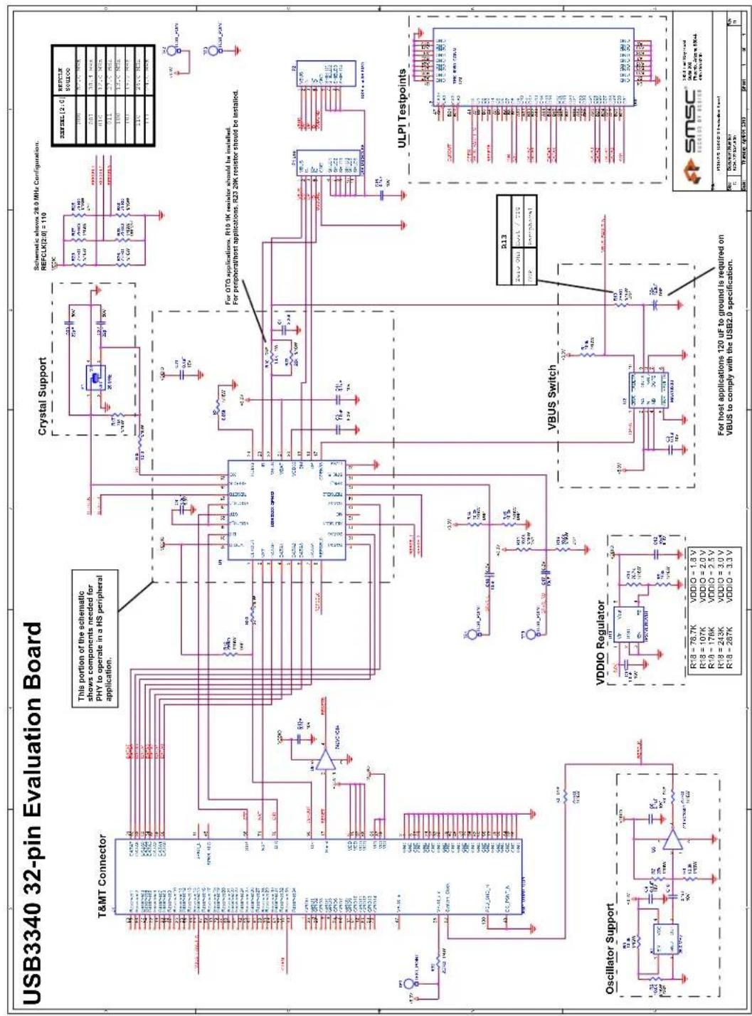 Microchip USB3347 - USB3340 EVB Schematic - 1