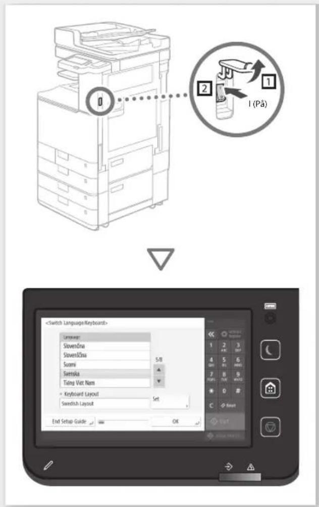 CANON imageRUNNER C3226i - Konfigurera maskinens initiala inställningar - 1