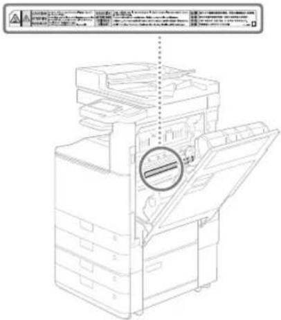CANON imageRUNNER C3226i - Rör inte vid komponenter med hög temperatur eller spänning - 1