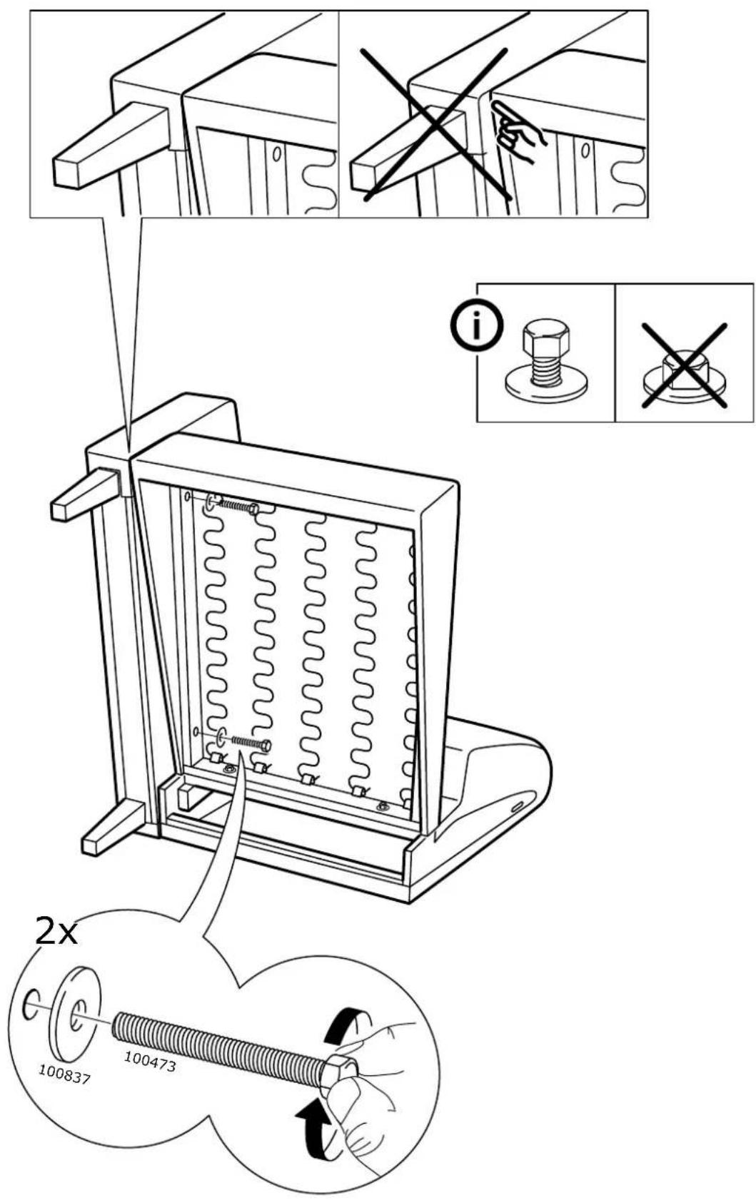 Technical diagram illustrating a mechanical assembly with labeled parts and instructional annotations in Chinese.