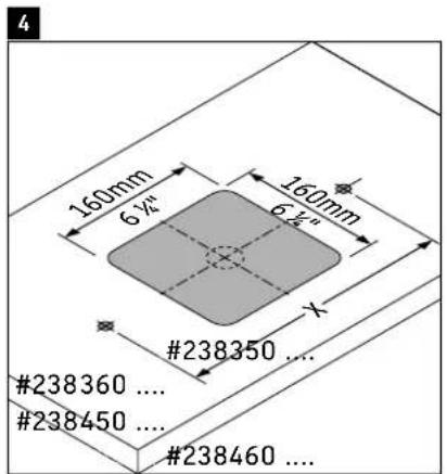 160mm 6¼" 160mm 6¾" #238350 ... #238360 ... #238450 ... #238460 ...