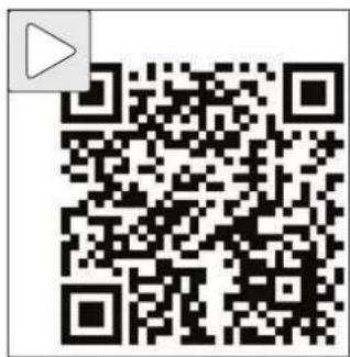 QR code with a play button icon in the top-left corner, likely linking to a digital interface or webpage.