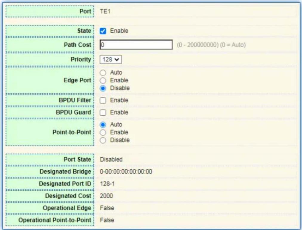 AIRLIVE WEB-10XGF8 - Port Setting - 1