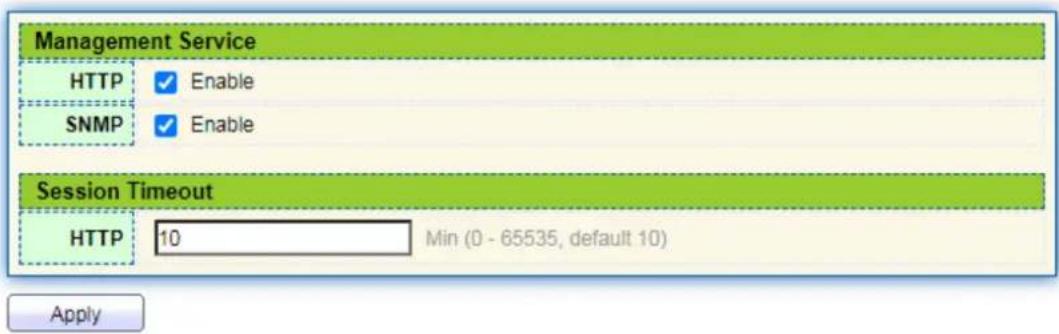 AIRLIVE WEB-10XGF8 - Management Service - 2