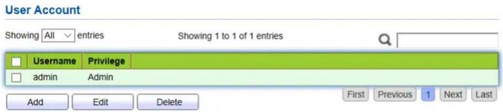 AIRLIVE WEB-10XGF8 - User Account - 1