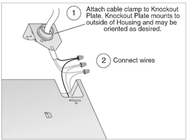 BROAN Ultra Pro RB80 - Connect Wires and Install Knockout Plate - 1