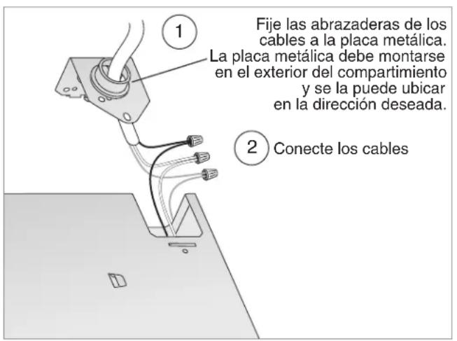 BROAN Ultra Pro RB80 - Conecte los cables e instale la placa metálica - 1