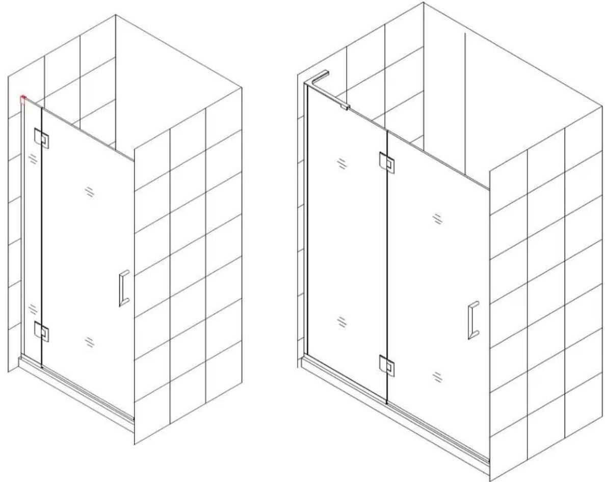 DreamLine Unidoor-X E3261434L-04 - UNIDOOR-X Style M - 1