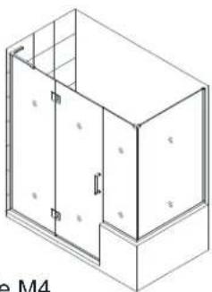 DreamLine Unidoor-X E3261434L-04 - Unidoor-X Style M manual used with the following Model Styles: - 12