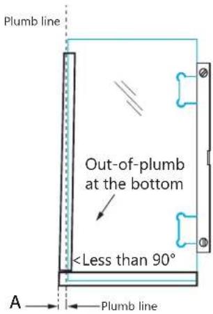 DreamLine Unidoor-X E3261434L-04 - Installation steps for 6" hinge panel with Hinge Panel Glass Bracket - 3