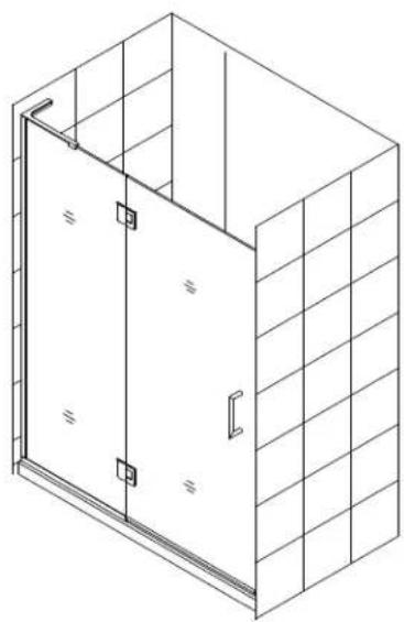 DreamLine Unidoor-X E3261434L-04 - UNIDOOR-X Style M - 1