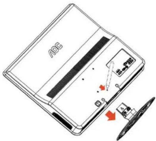 AOC V27m - Disassembly of the base - 1