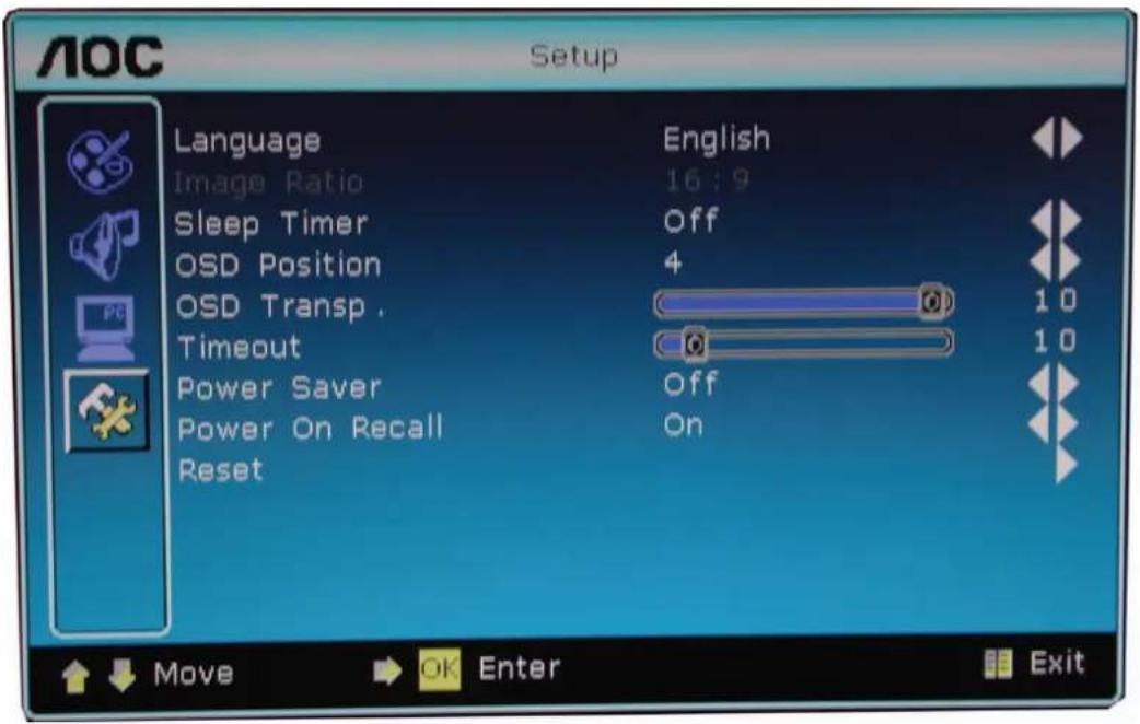 AOC V27m - Function settings - 1