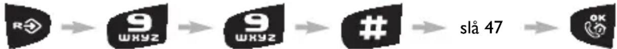 graph LR A["Logo"] --> B["9\nWKYZ"] B --> C["9\nWKYZ"] C --> D["#"] D --> E["slå 47"] E --> F["OK"]