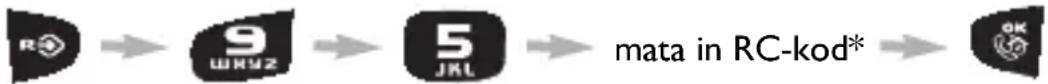 graph LR A["RC"] --> B["9"] B --> C["5"] C --> D["mata in RC-kod*"] D --> E["OK"]