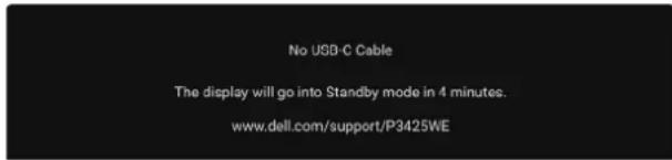 DELL P3425WE - OSD-varningsmeddelande - 9
