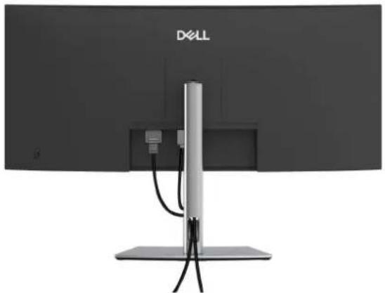 DELL P3425WE - Arrangera dina kablar - 1