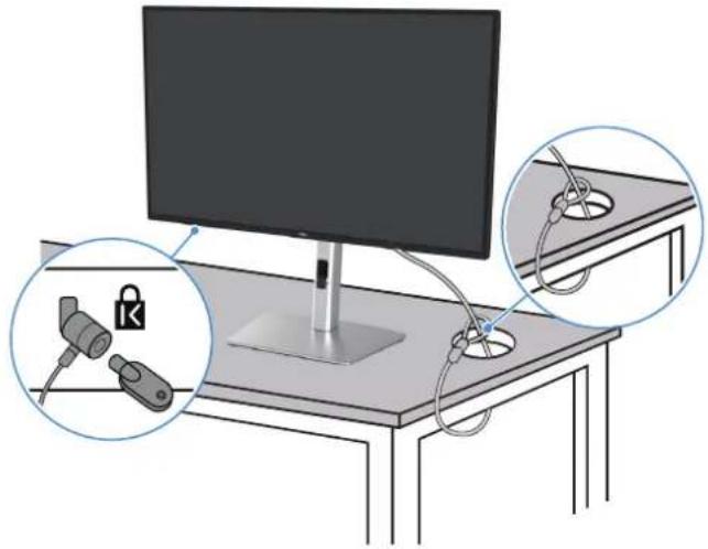 DELL P2725DE - Organisera kablar - 2
