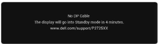 DELL P2725DE - Bild 69. Varningsmeddelande för upplösningsläge - 7