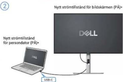DELL P2725DE - Väcker med USB-C-kabeln - 4