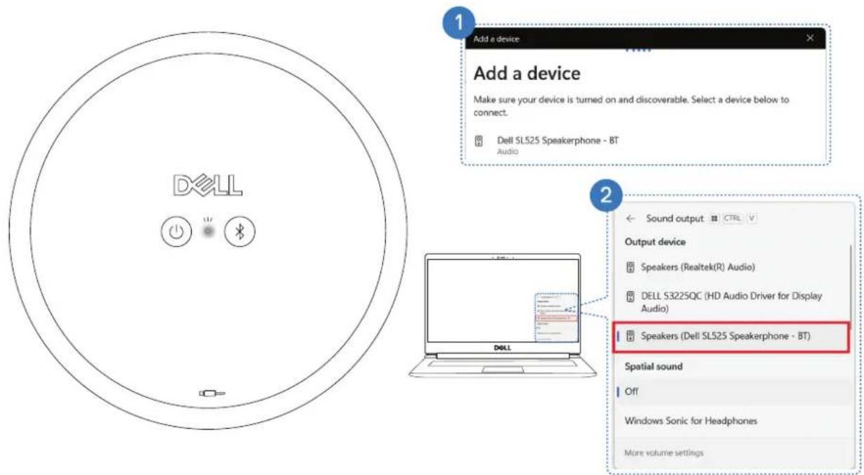 DELL SL525 - Bluetooth-anslutning - 1